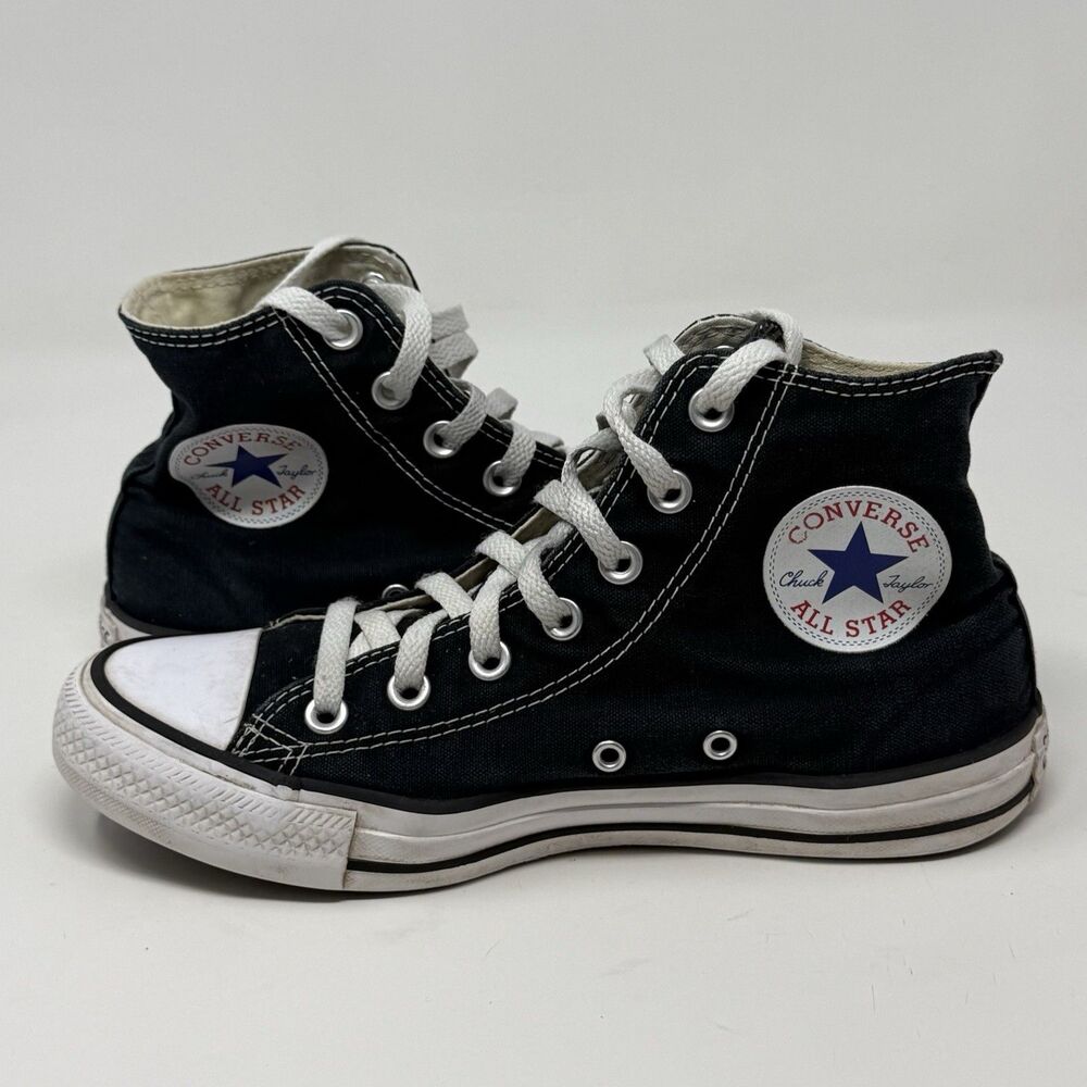 Converse All Star Black High-Top Sneakers with White Accents